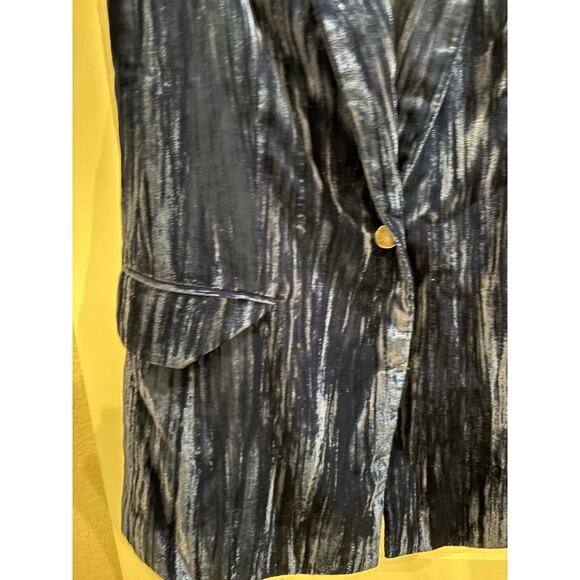 NWT The Drop Velvet Crushed Blue Blazer - Size Small - Picture 5 of 7